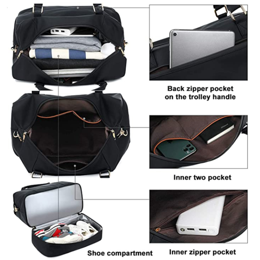 NEW! Women's Larof Luxury Weekender Travel Tote - Picture 6 of 6